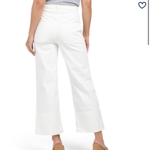 Zara wide leg white denim pant - Picture 2 of 4
